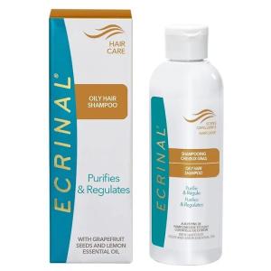 ECRINAL Shampooing Cheveux Gras – Purifie & Régule aux Pépins de Pamplemousse et Huile Essentielle de Citron