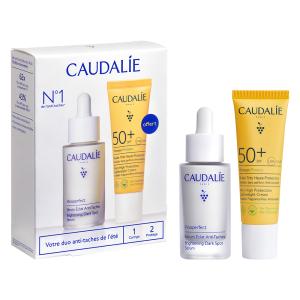 Coffret Caudalie Vinoperfect Sérum Anti-Taches + Fluide Solaire SPF50+ + Écharpe Offerte