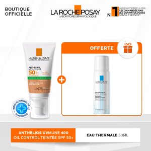 La Roche-Posay Anthelios UVMune 400 Oil Control Teintée SPF 50+ – + Eau Thermale 50ml Offerte