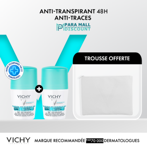 Duo Déo Anti-Traces 48H Vichy + Trousse OFFERTE