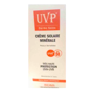 DERMO SOIN UVP CREME SOLAIRE MINERALE SPF 50+ 50ML TRES HAUTE PROTECTION