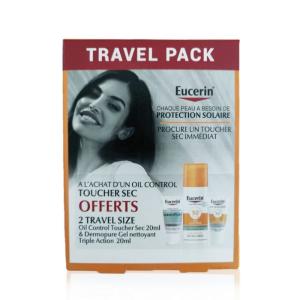 Eucerin Travel Pack – Oil Control Toucher Sec SPF 50+ avec produits offerts