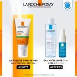 LA ROCHE POSAY ANTHELIOS UVMUNE400 OIL CONTROL INVISIBLE SPF50+ PEAU MIXTE A GRASSE ACNEIQUE 50 ML