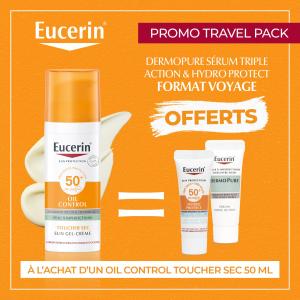 Eucerin Oil Control Toucher Sec SPF 50+ - Sérum Triple Action & Hydro Protect Offerts