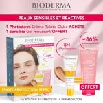 BIODERMA OFFRE PHOTODERM SUN ACTIVE DEFENCE CREME SOLAIRE SPF 50 + TEINTE CLAIRE
