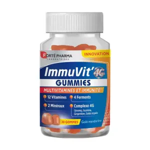 Forté Pharma ImmuVit’ 4G Gummies Multivitamines & Immunité – 30 Gommes