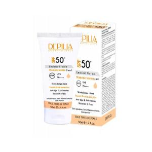 DEPILIA EMULSION SOLAIRE SPF 50+ TEINTEE 50 ML