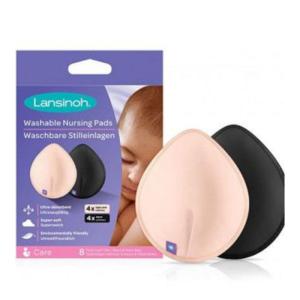 LANSINOH COUSSINETS D'ALLAITEMENT LAVABLES COULEURS x8