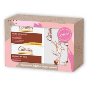 ROGE CAVAILLES SAVON EXTRA DOUX LAIT DE ROSE 250 G*2+ BOITE OFFERTE