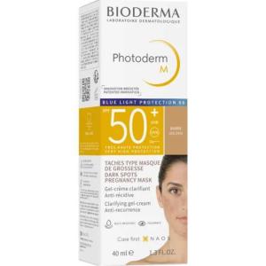 BIODERMA PHOTODERM M CREME TEINTEE PROTECTRICE BLEU LIGHT DOREE SPF50+ 40 ML