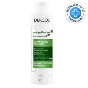 VICHY DERCOS SHAMPOING ANTIPELLICULAIRE CHEVEUX NORMAUX A GRAS 200 ML