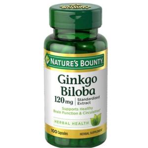 NATURES BOUNTY GINKGO BILOBA 120 MG 100 CAPSULES