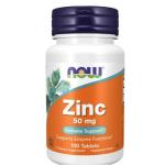 NOW ZINC 50 MG IMMUNE SUPPORT 100 TABLETS