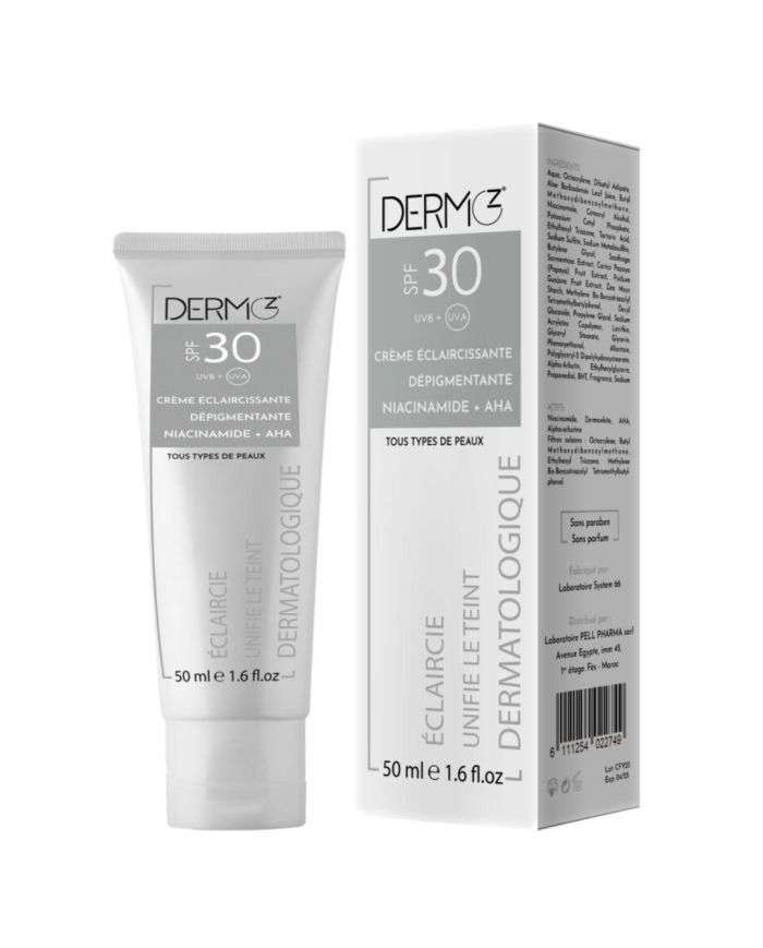 DERMO Z CREME ECLAIRCISSANTE SPF 30 TOUS TYPES DE PEAUX 50 ML
