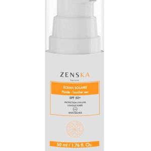 ZENSKA ECRAN SOLAIRE FLUIDE TOUCHER SEC SPF 50+ ANTI TACHES 50 ML