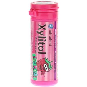 MIRADENT XYLITOL 30 CHEWING-GUM FRAISE KIDS