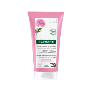 Klorane Après-Shampoing à la Pivoine Bio – Cuir Chevelu Sensible – 150 ml