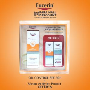 Eucerin Oil Control Toucher Sec SPF 50+ - Sérum Triple Action & Hydro Protect Offerts coffret