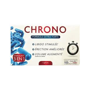 Eric Favre Chrono Stimulant 3 en 1 – Formule Extra Forte – 4 gélules